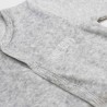 Zoom no tecido veludo cinzento mesclado para o pijama recém-nascido Mini nous