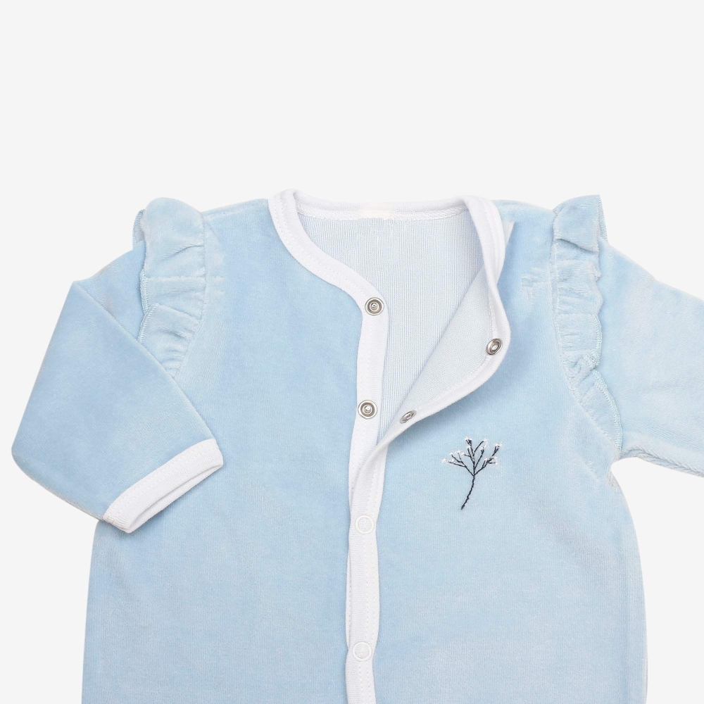 Pyjama naissance bleu romantique Kinousses - 3 Pyjama naissance bleu romantique Kinousses - 3