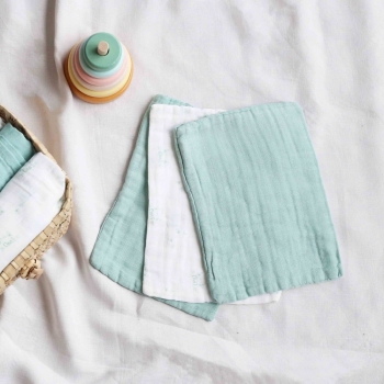 Set de 3 manoplas de baño bebé - Gatito Kinousses - 2