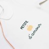 Pijama de recém-nascida branco e rosa - Petite pomme