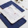Set of 3 baby washcloths - Kinousses Love Sailor Stripe - 4 Set of 3 baby washcloths - Kinousses Love Sailor Stripe - 4