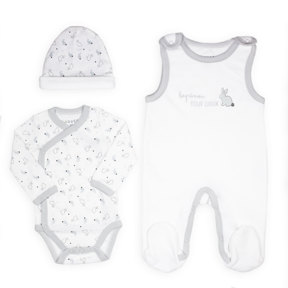 copy of Ensemble naissance fille - Petite fleur - 4 pièces Trois Kilos Sept - 3 copy of Ensemble naissance fille - Petite fleur - 4 pièces Trois Kilos Sept - 3
