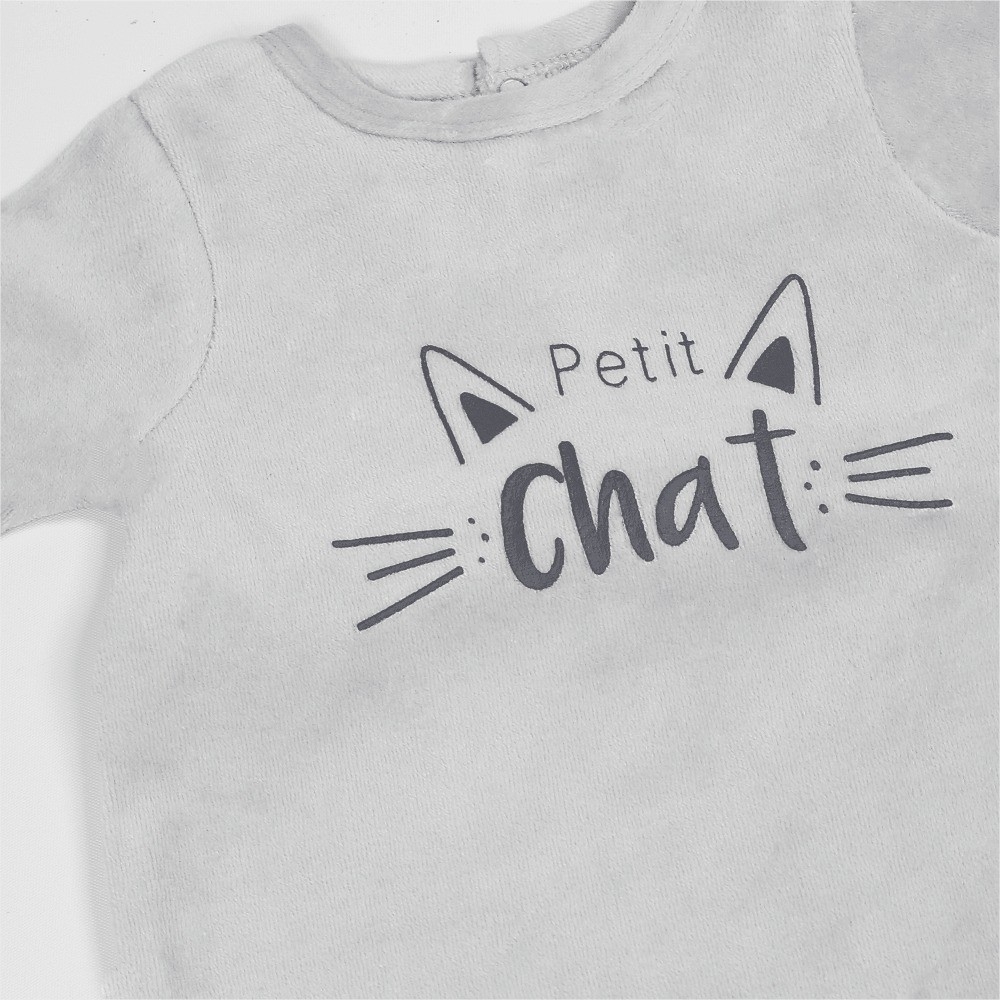 Pijama bebé - u00ABPequeño gatou00BB Kinousses - 4