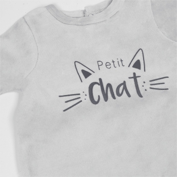 Pijama bebé - u00ABPequeño gatou00BB Kinousses - 4