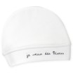Gorro de nascimento em veludo - Je veux des bisous