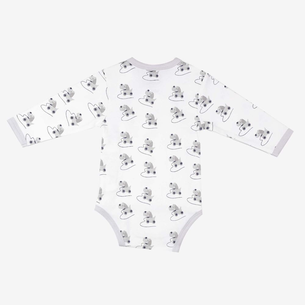 Set of 2 crossover bodysuits - Trois Kilos Sept Dog - 3 Set of 2 crossover bodysuits - Trois Kilos Sept Dog - 3