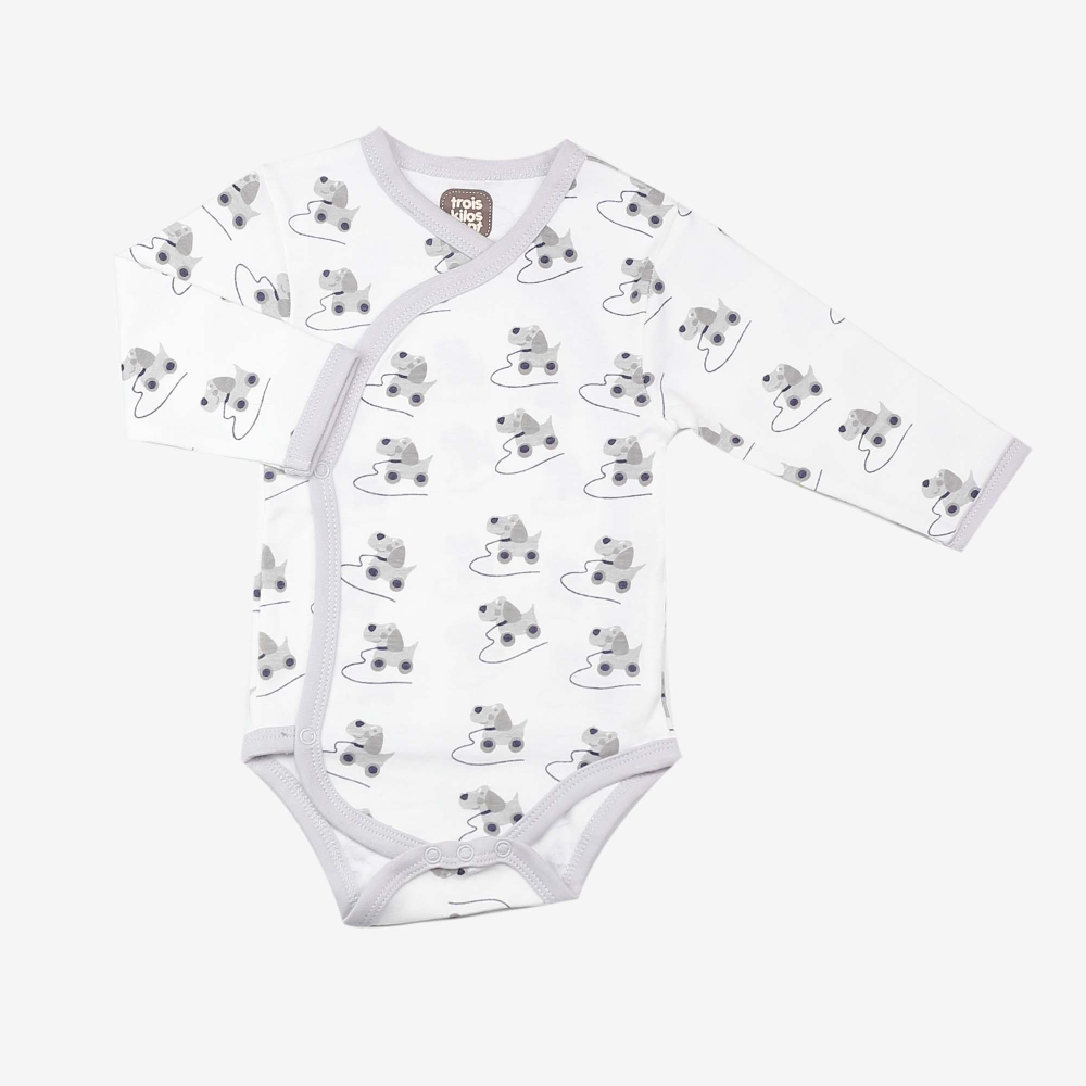 Set of 2 crossover bodysuits - Trois Kilos Sept Dog - 2 Set of 2 crossover bodysuits - Trois Kilos Sept Dog - 2