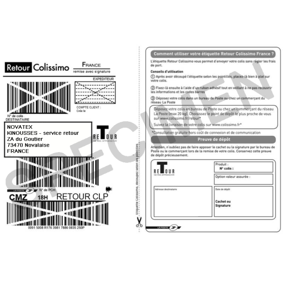 Colissimo Return Label - 1