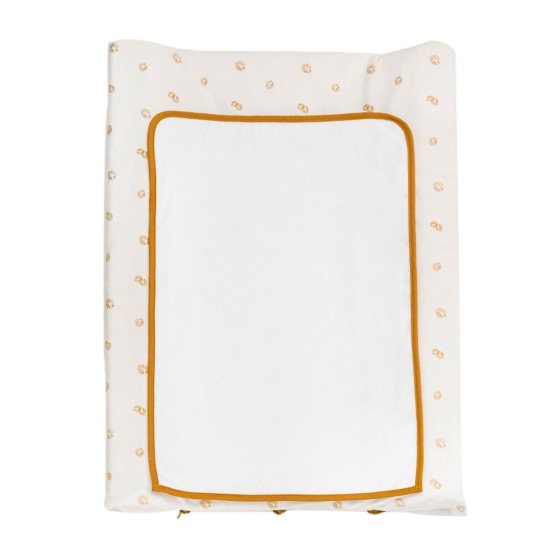 Wickelauflage mit Blättermotiv