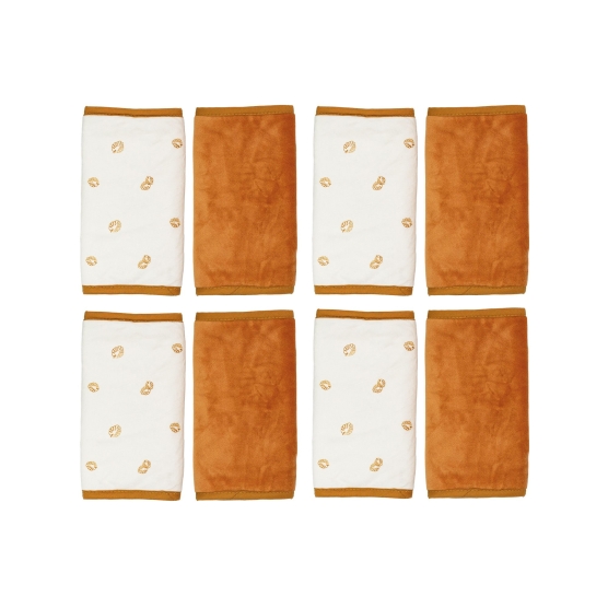 Crib rail cover, 8 pieces, for baby bed