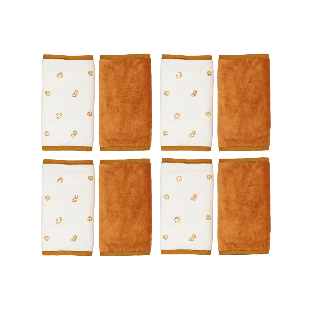 Crib rail cover, 8 pieces, for baby bed