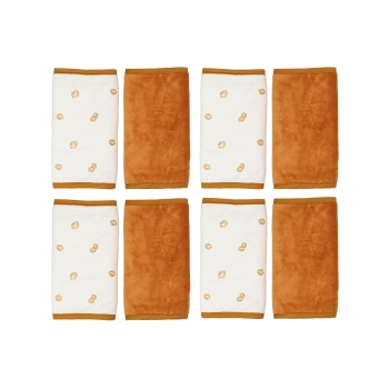 Crib rail cover, 8 pieces, for baby bed