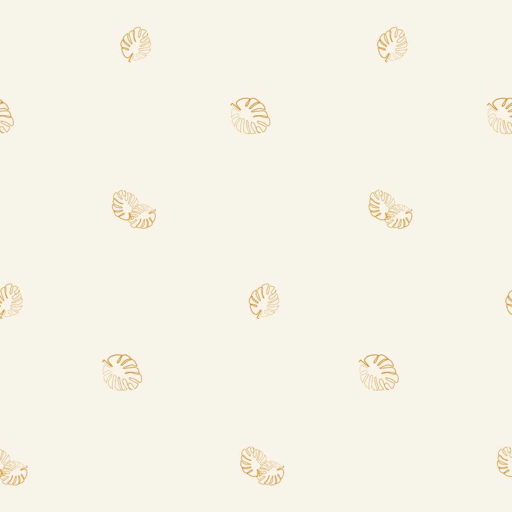 Sábana bajera color crudo con motivos de hojas