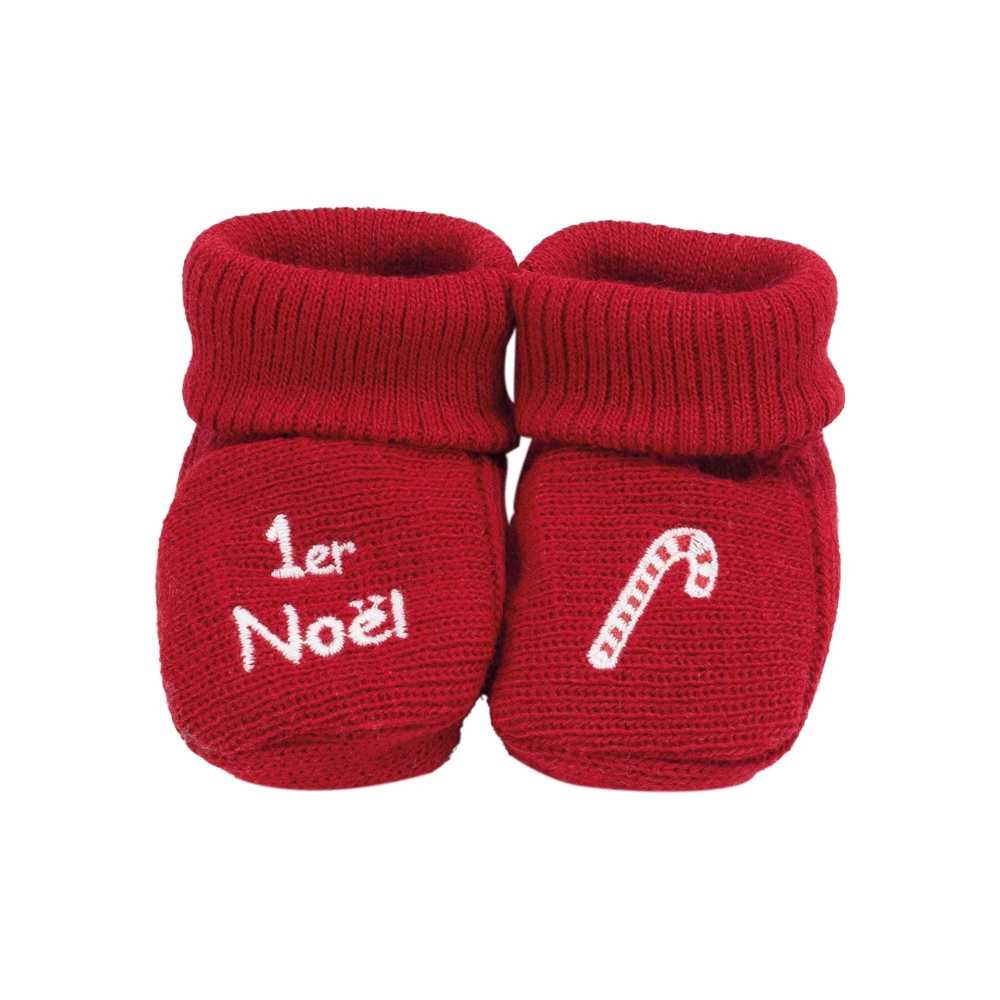 Chaussons naissance - Noël  - 1