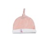 Gorro rosa de terciopelo