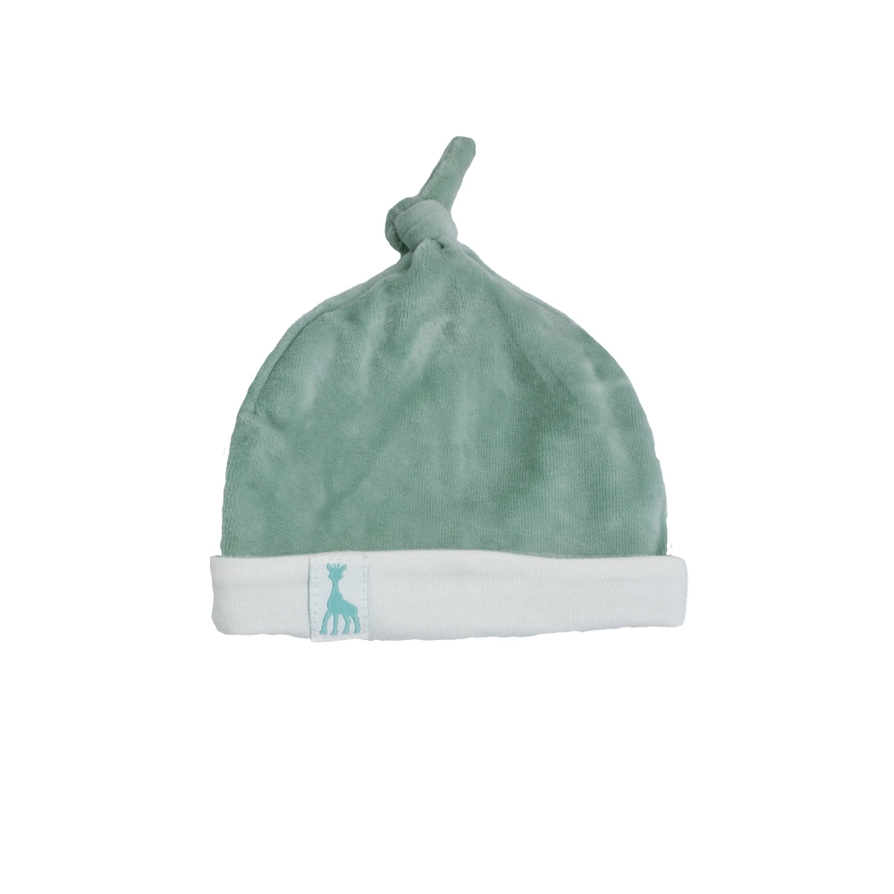 Gorro para recém-nascido de cor azeitona