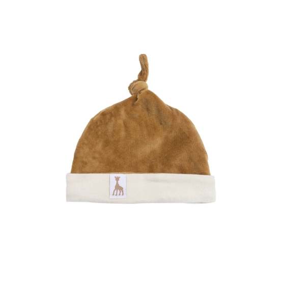 Camel color baby hat