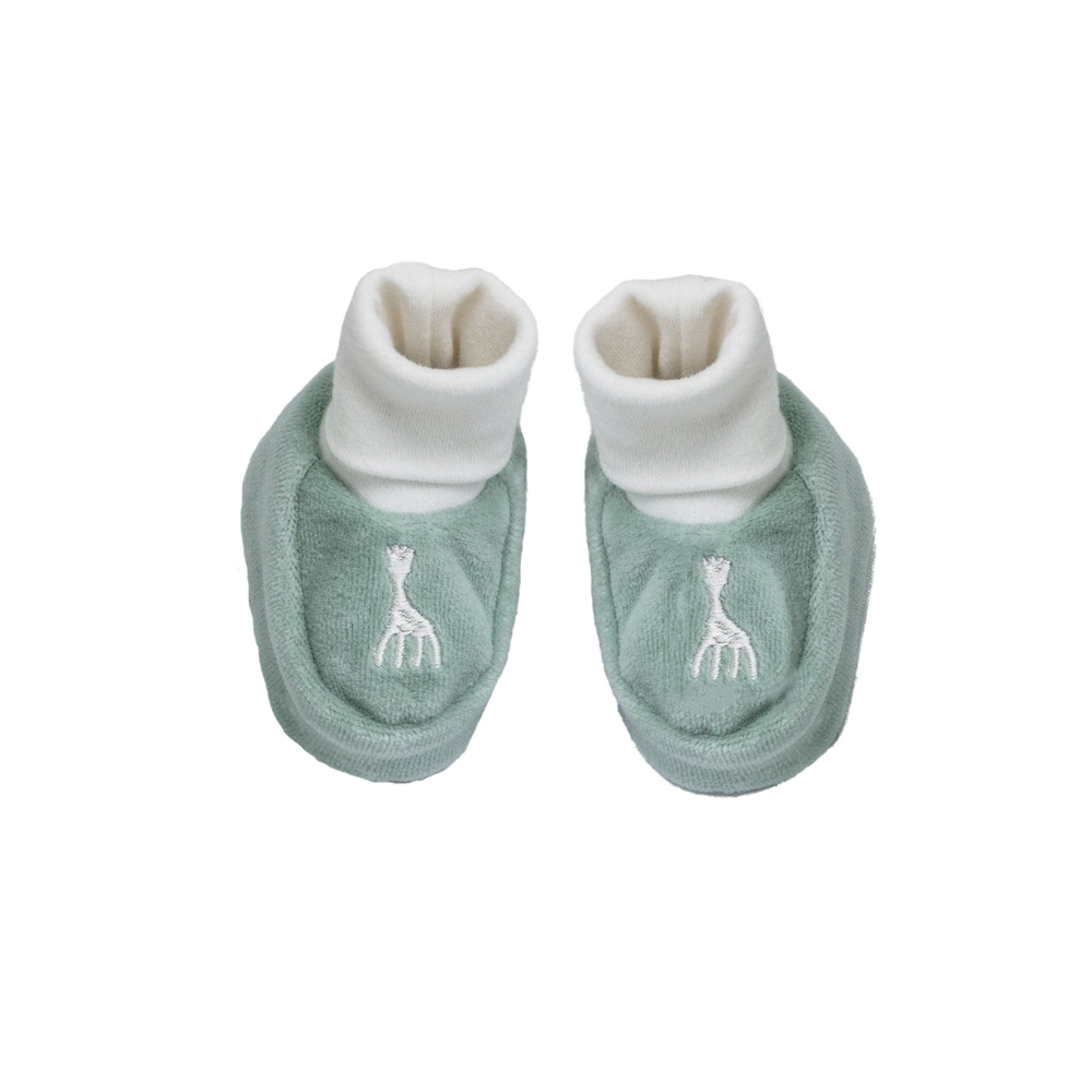 Baby-Hausschuhe olivgrün