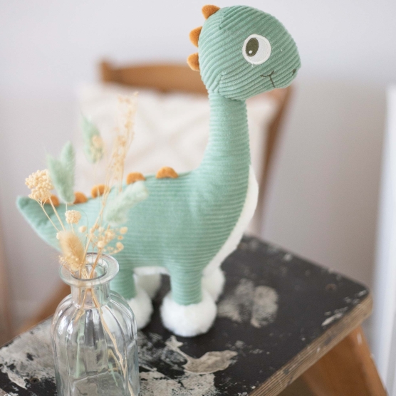 Musical diplodocus plush toy