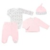 Conjunto de recém-nascido para menina - Rosa dos bosques
