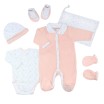 Kit de recém-nascido para menina – OEKO-TEX® STANDARD 100 - Arco-íris (6 peças)