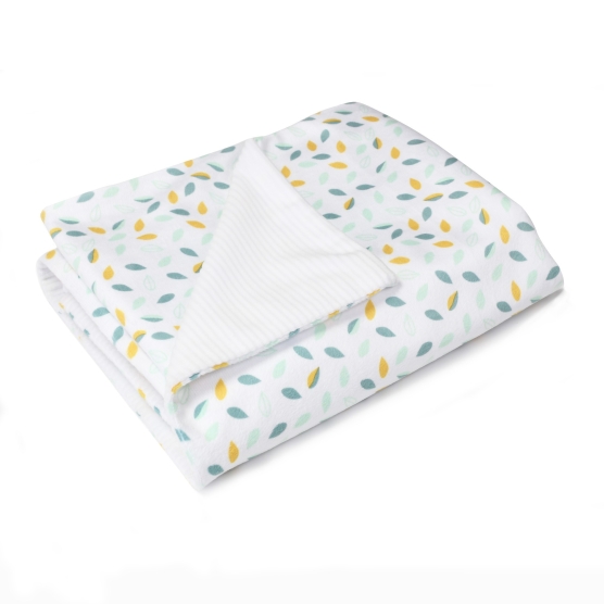 Blanket - mustard and sage green Trois Kilos Sept - 1