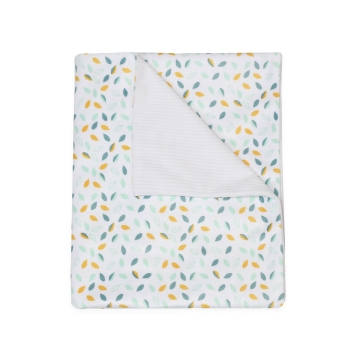 Blanket - mustard and sage green Trois Kilos Sept - 3