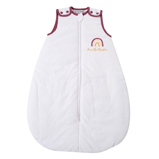 White baby girl sleeping bag - Over the rainbow