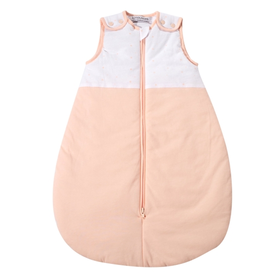 Newborn sleeping bag for girls with pink stars