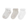 Conjunto de 3 pares de meias bege Trois Kilos Sept - 1