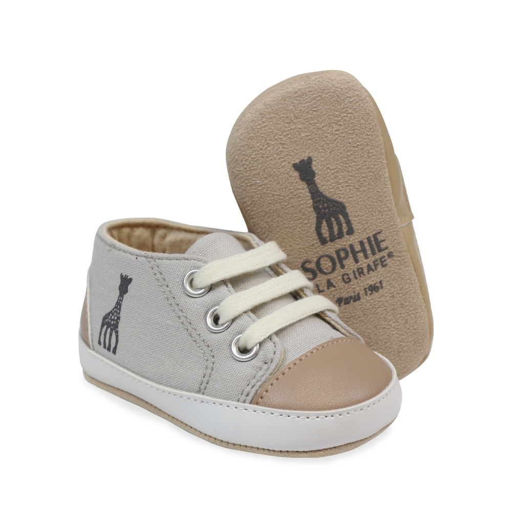 Chaussures souple pour bébé coloris beige - Sophie la girafe© ☆ Trois Kilos  Sept