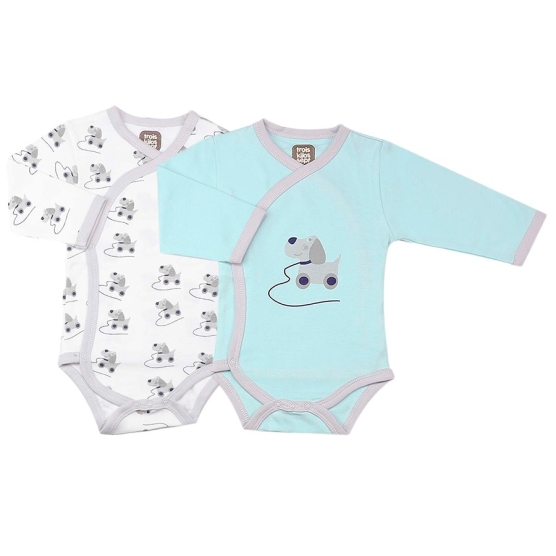 Pack de 2 bodies cruzados - Perro Trois Kilos Sept - 1