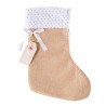 Christmas stocking in jute to embroider Christmas stocking in jute to embroider