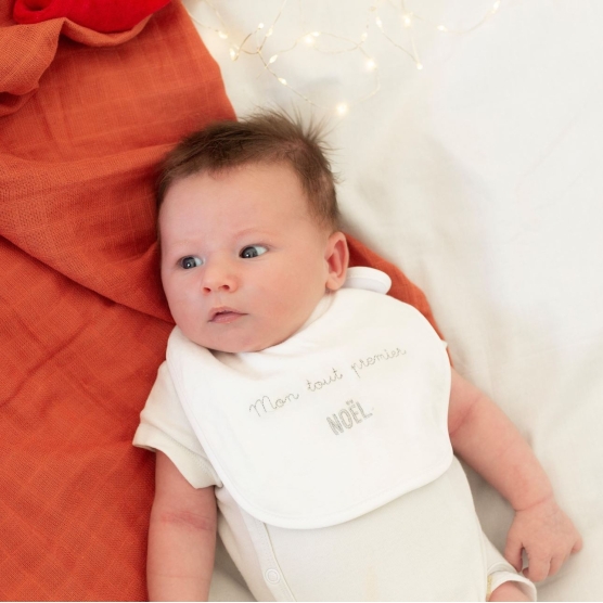 2 Christmas newborn bibs