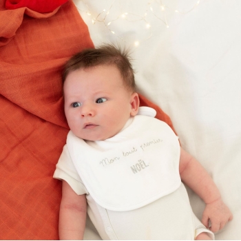 Set of 2 newborn bibs - Noël Trois Kilos Sept - 2