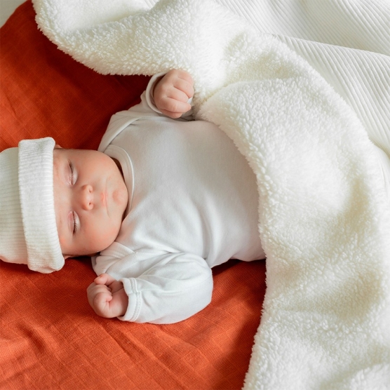 White Sherpa Blanket