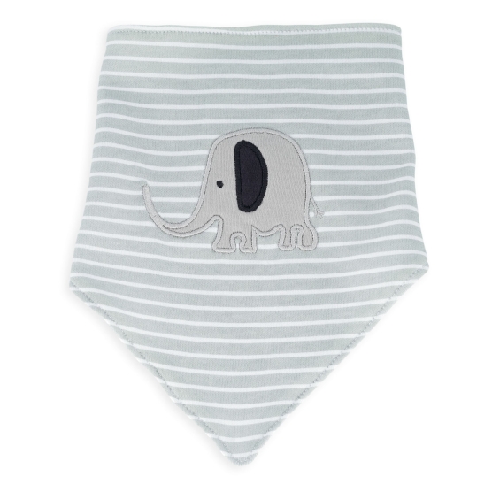 Lote de 2 babetes bandana elefantes
