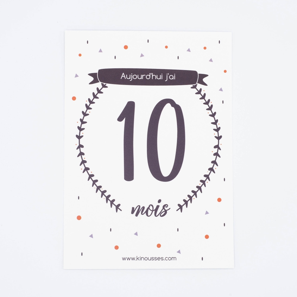 Tarjetas de etapas - u00ABMi primer Añou00BB - 6