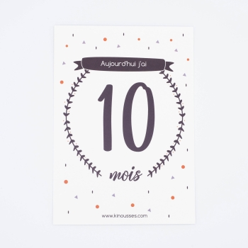 Milestone cards - "My First Year" - 6