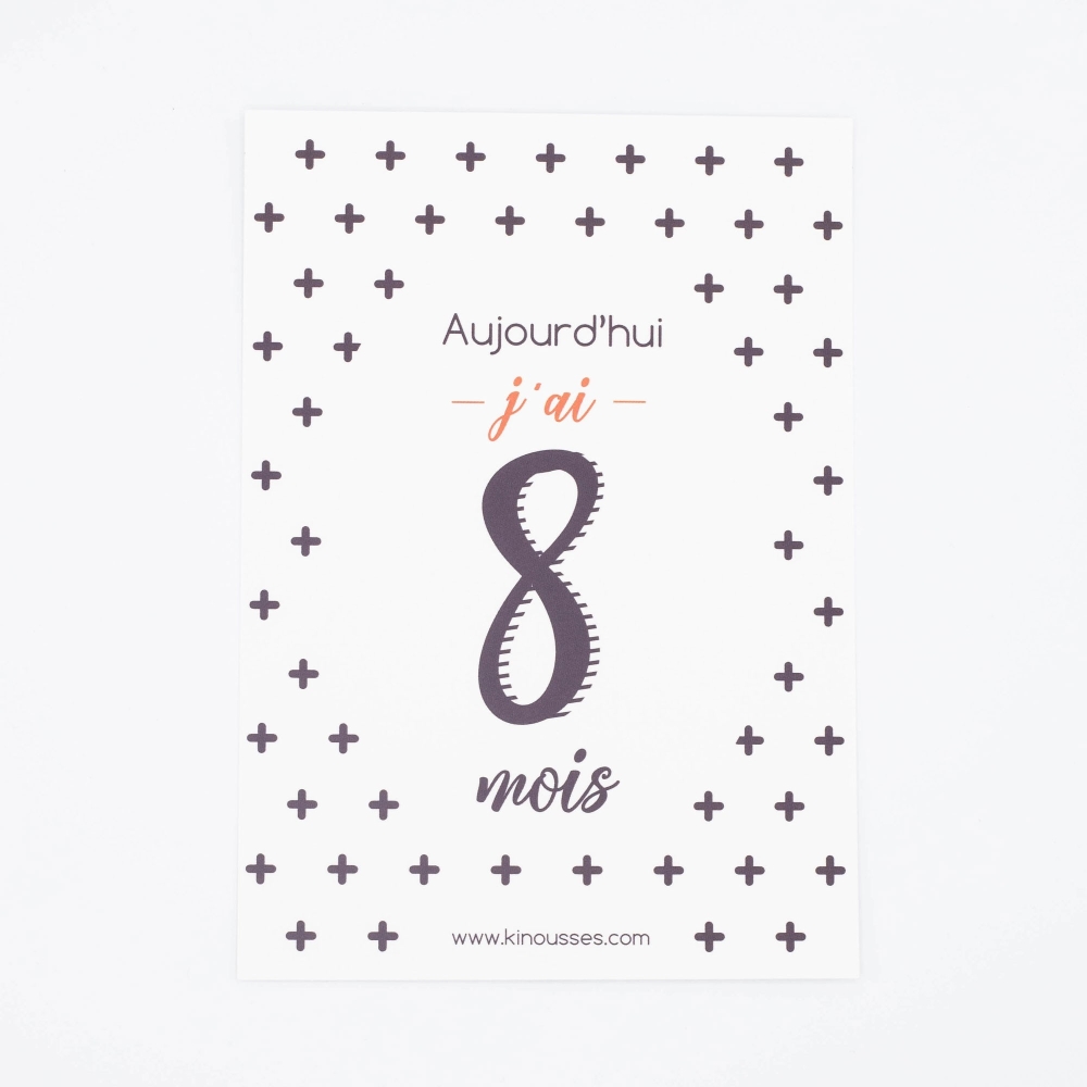 Tarjetas de etapas - u00ABMi primer Añou00BB - 8