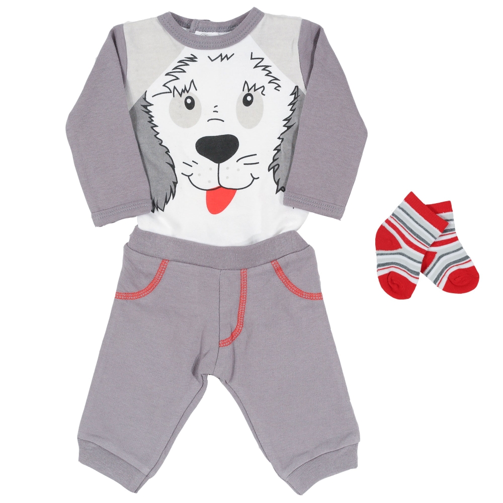 ENSEMBLE COURT GARCON GRIS - Vêtements, accessoires bébé gris - VÊTEMENT  BÉBÉ : Bébé – Sucre d'Orge