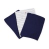 Set of 3 baby washcloths - Love sailor stripe Set of 3 baby washcloths - Love sailor stripe