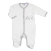 copy of Pyjama velours bébé gris chiné - Mini nous