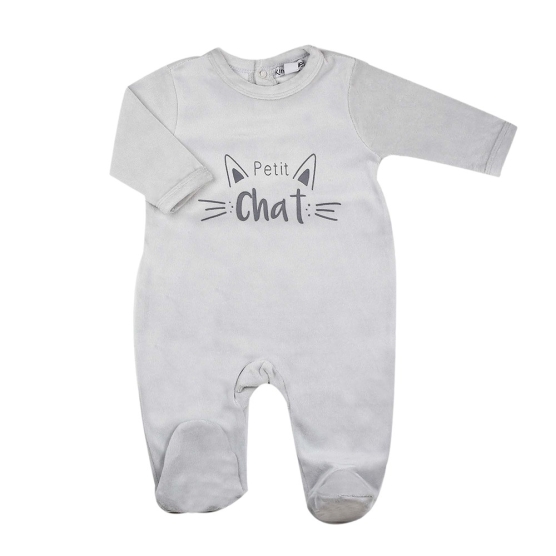 Baby pyjamas - "Petit chat" Kinousses - 1