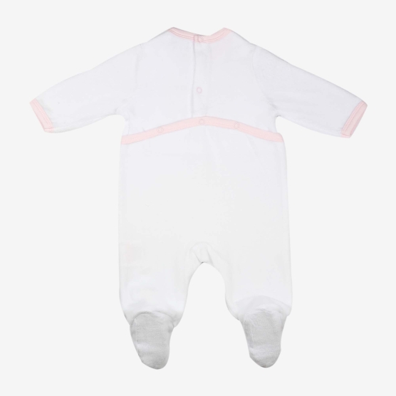 Pigiama neonato con cuore e messaggio