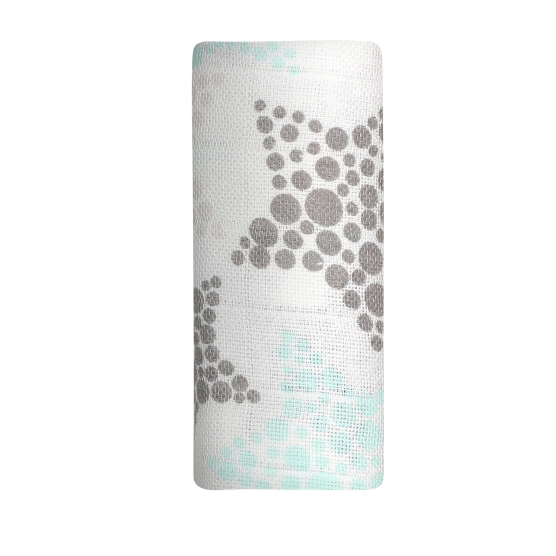 White star swaddle blanket