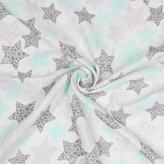White star swaddle blanket