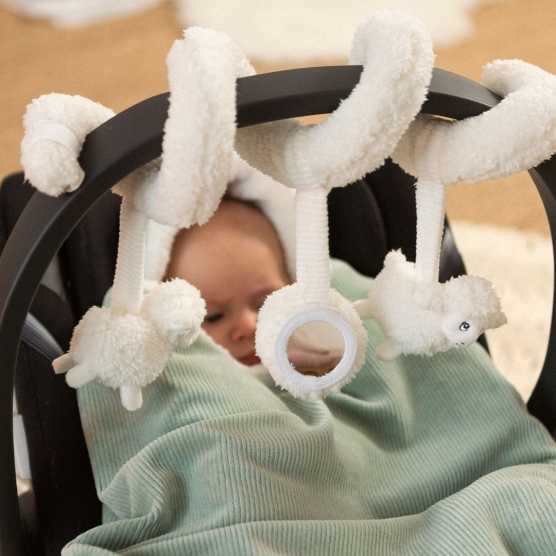 Espiral de actividades para bebé blanca