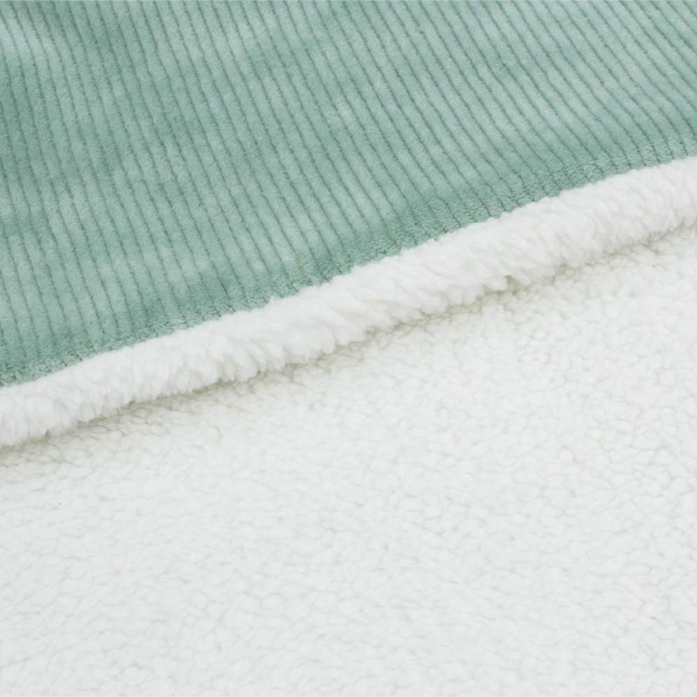 Sage green dual-material blanket zoom Sage green dual-material blanket zoom