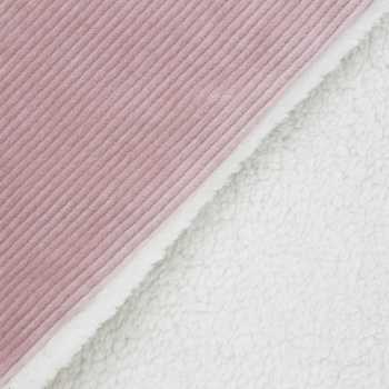 Pormenor da manta bimatéria em rosa velho